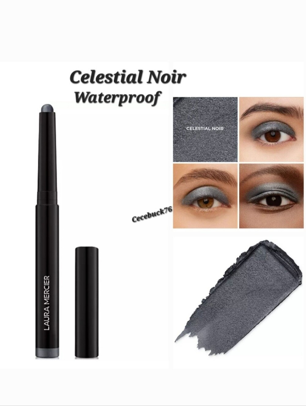 🌺Laura Mercier Celestial Noir Caviar Stick Cream Eyeshadow Transfer Proof